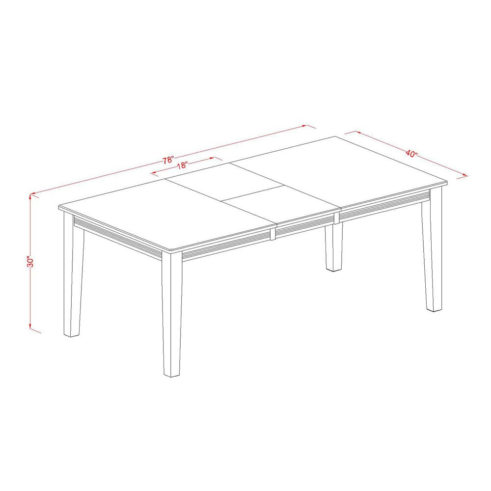 QUPF9-JUV-L Sophisticated 9-Piece Dining Set with Expansive Butterfly Leaf Table & Eight Chairs, Elegant Black & Cherry