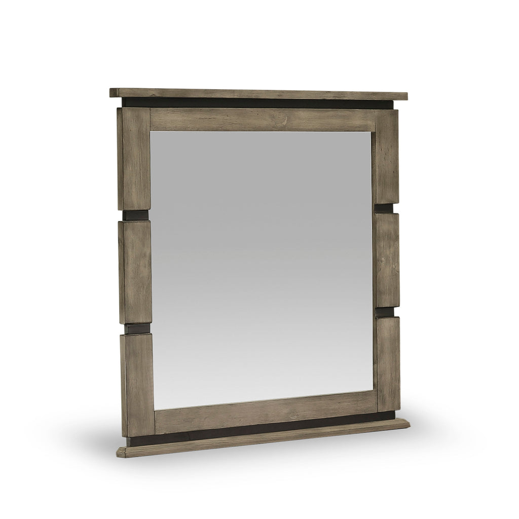 SA2-0M Antique Gray Savona Dresser Mirror Set with Classic Finish in Stylish Design