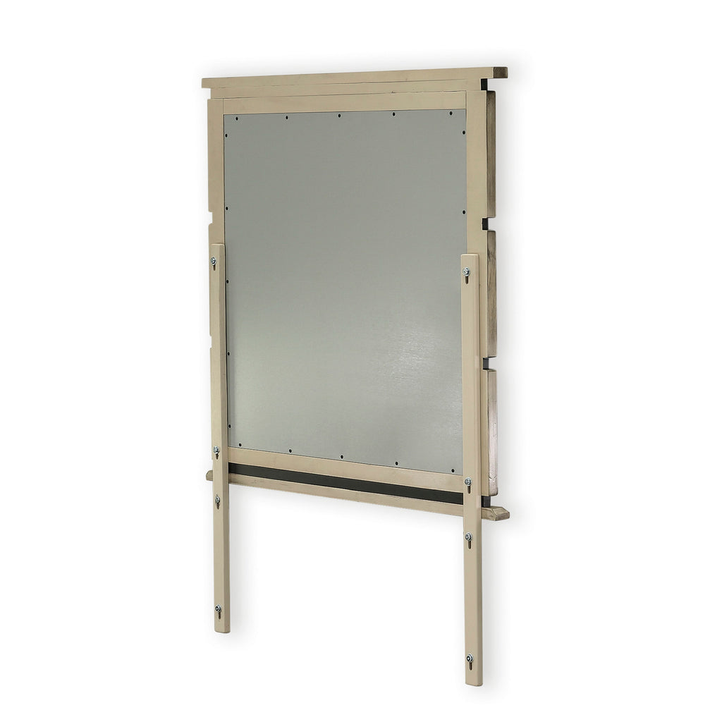 SA2-0M Antique Gray Savona Dresser Mirror Set with Classic Finish in Stylish Design