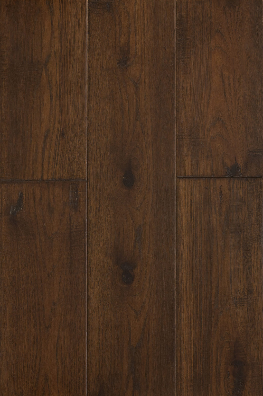 Engineered Hardwood Flooring - European Oak - Handscraped Finish 1/2 x 7 SP-7HZSI, 26.24 Sqft/Box, Chestnut