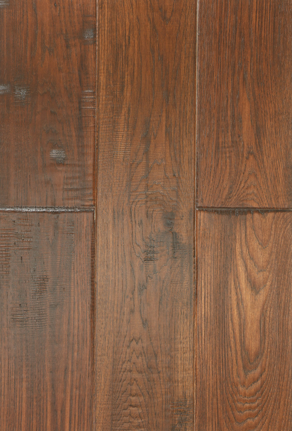 Engineered Hardwood Flooring - European Oak - Handscraped Finish 1/2 x 7 SP-7HZSI, 26.24 Sqft/Box, Chestnut