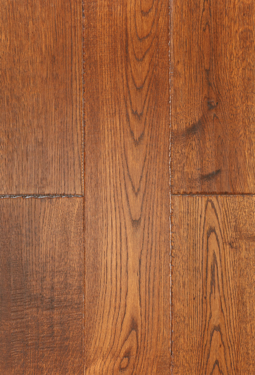 SP-7OLBG Premium Sango Engineered Hardwood Flooring with European Oak in Handscraped Rosewood Finish, 26.24 sqft/box - Luxuriously Crafted for Timeless Elegance