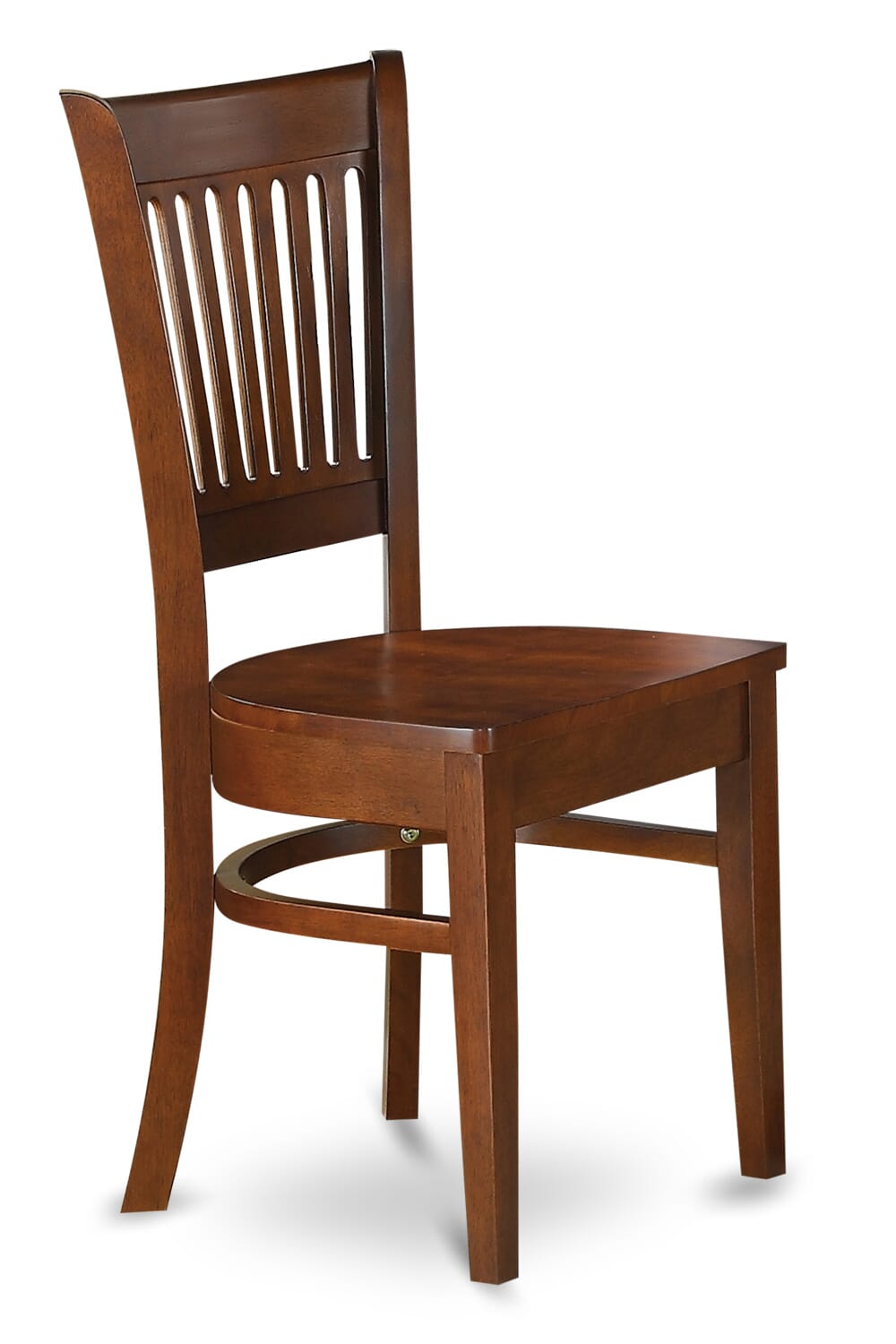 Elegant VAC-E5G-W Dining Chairs - Espresso Slat Back, Set of 2, Perfect for Kitchens