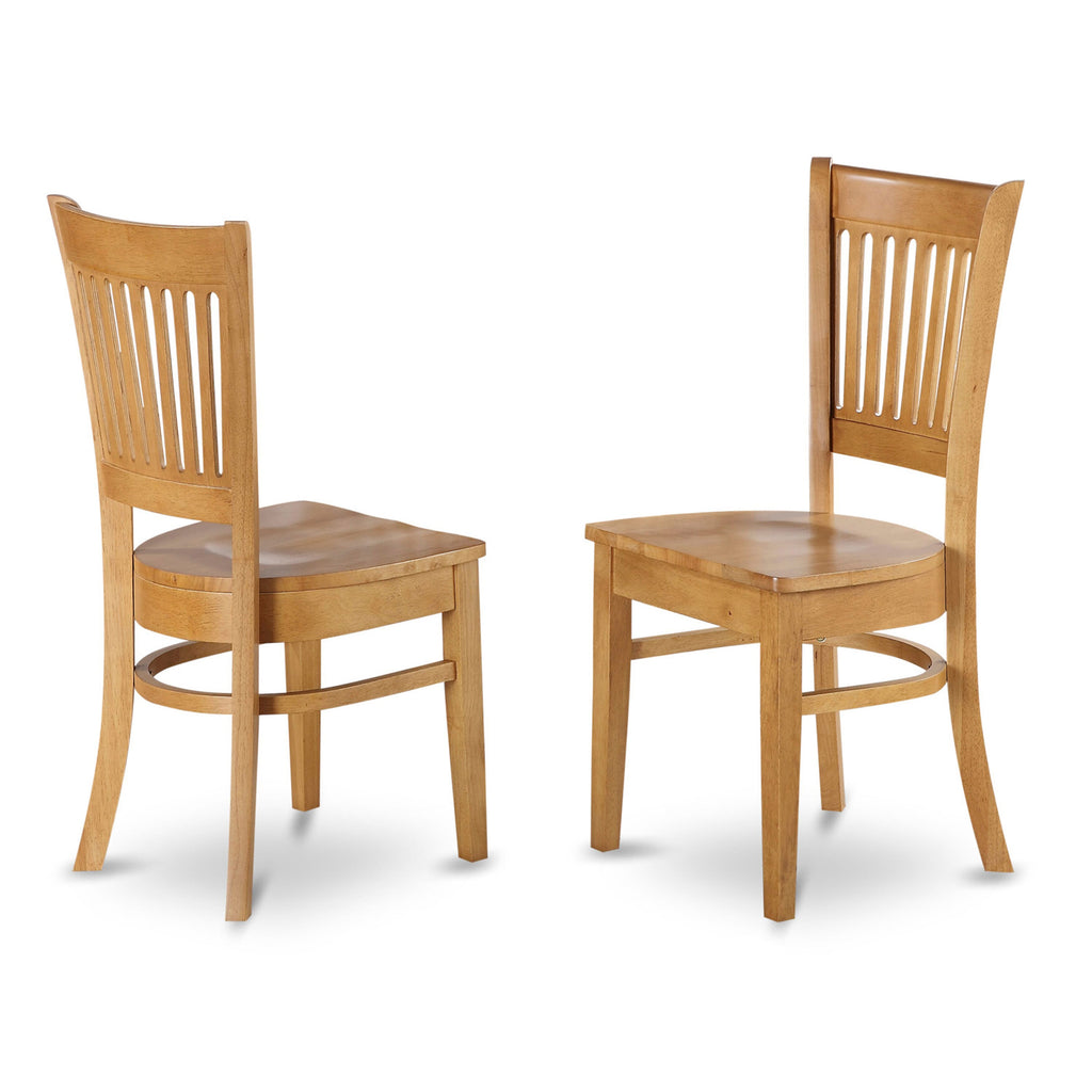 CAVA5N-NBI-L 5-Piece Dining Furniture Set with Rectangular Table, Benches & Chairs in Light Oak