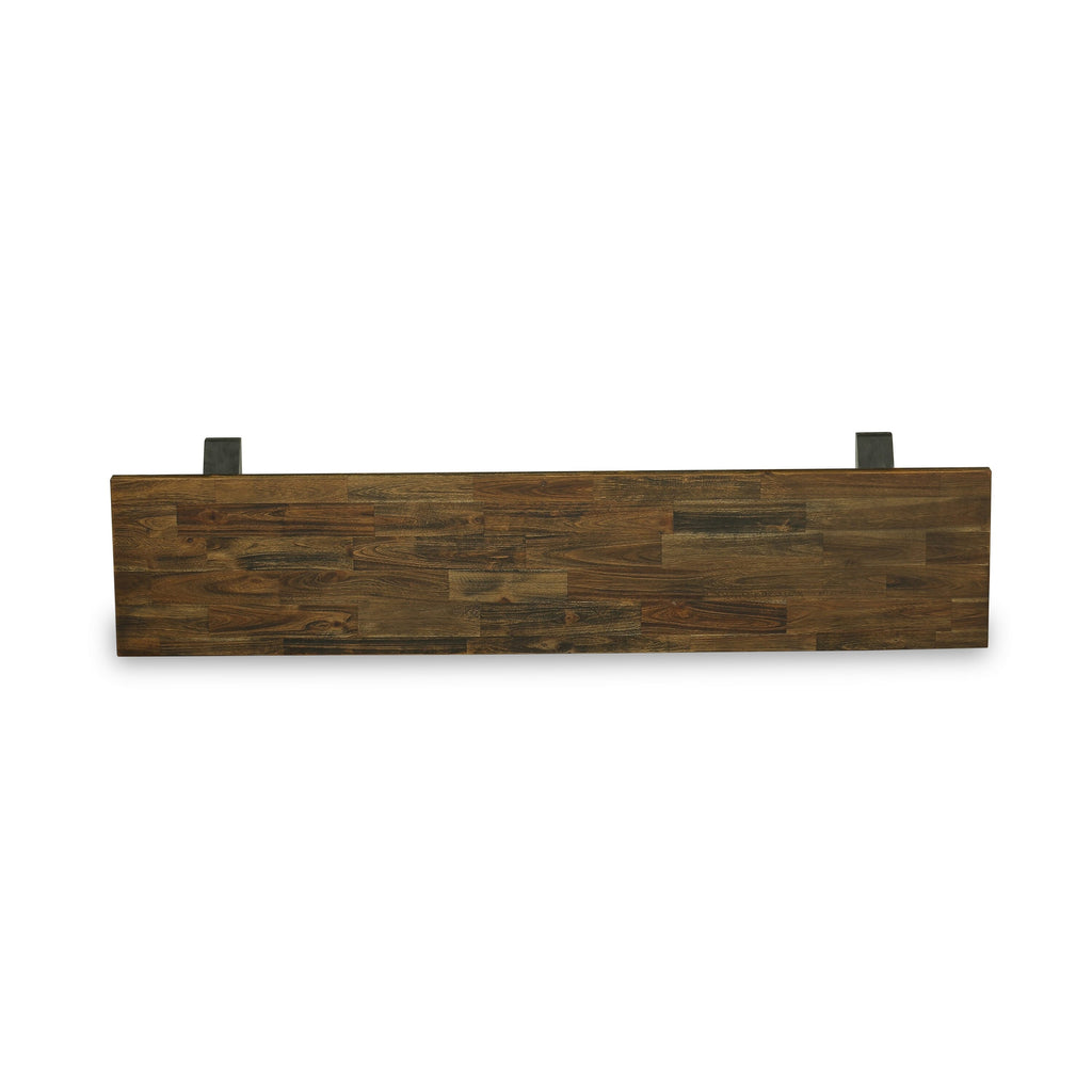 VB42K V-Shaped Dining Bench with Versatile Wood Seat, 72x15x18 Inches, Multi-Hued Style