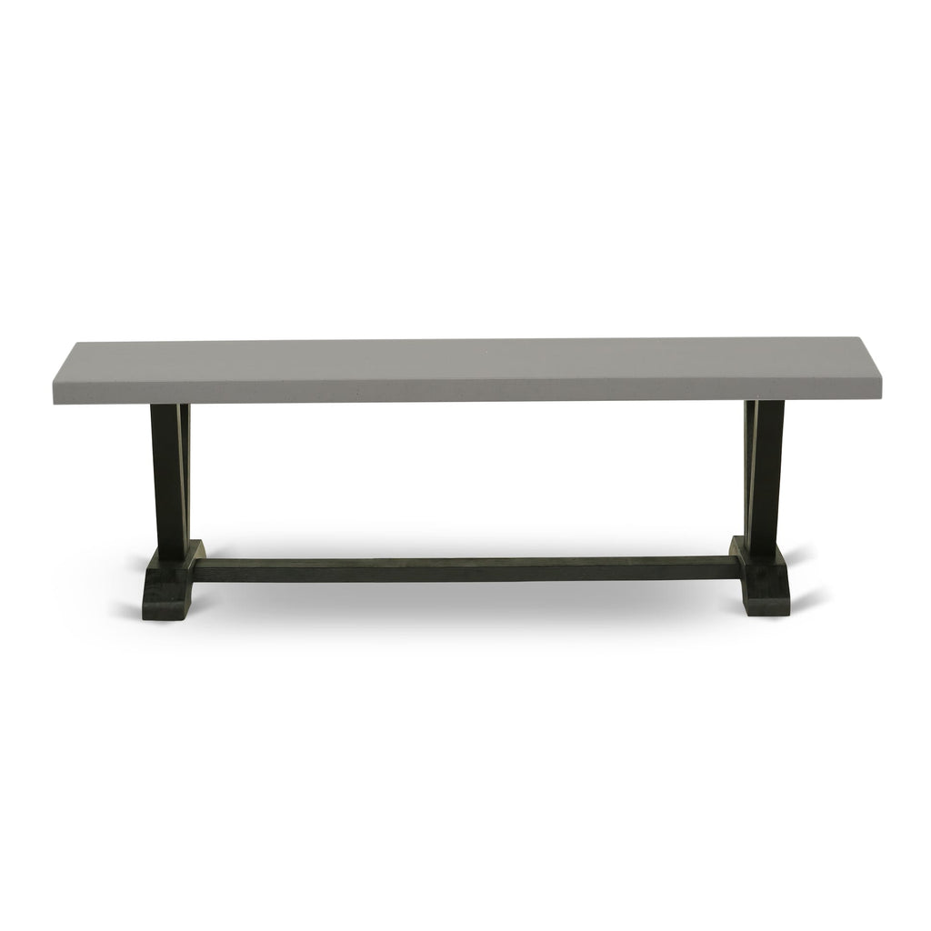 VBAYR V-Style Wooden Modern Kitchen Bench, Multi-Color Finish, 60 x 15 x 18 Seating Size