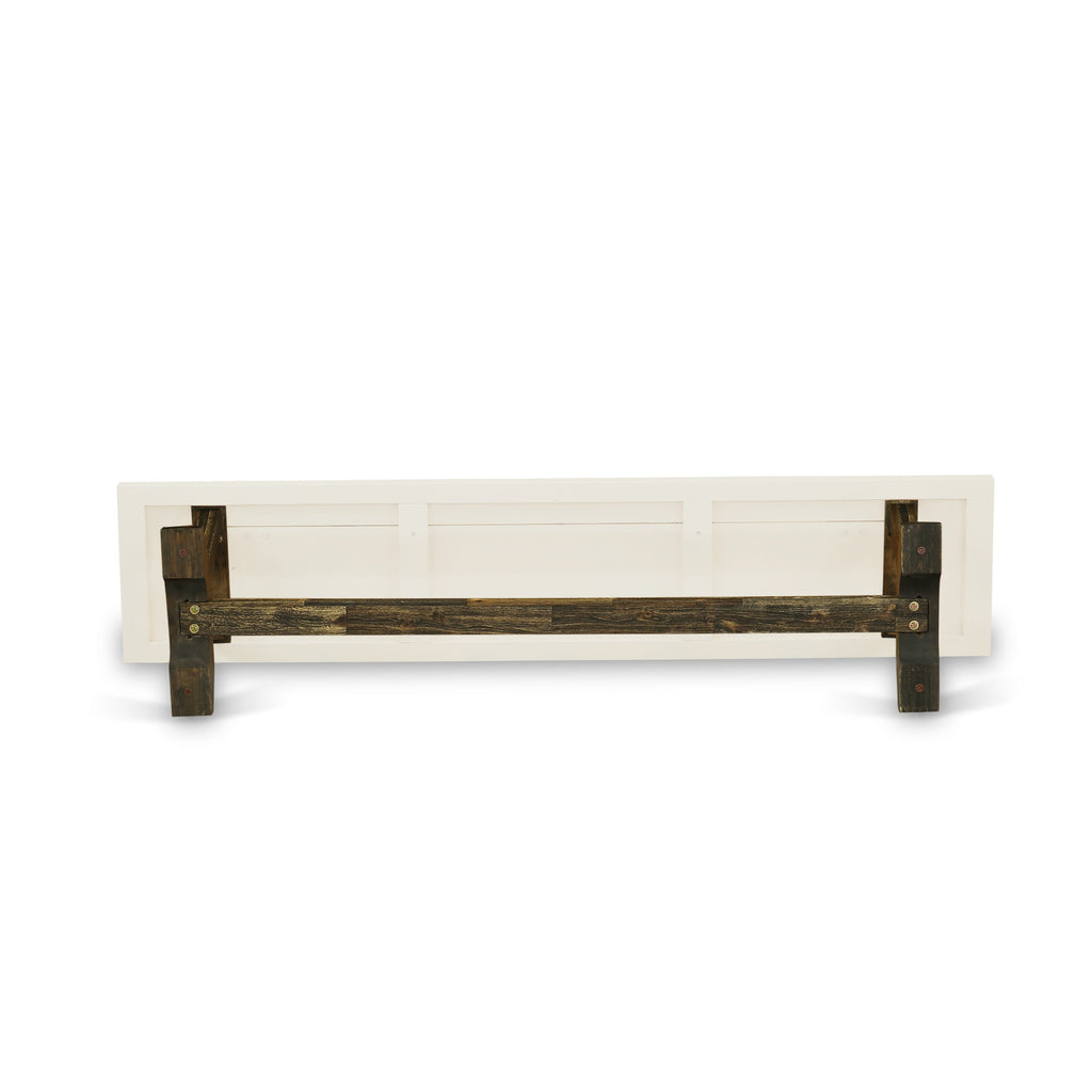 V727VY2JL-F 6-Piece Dining Ensemble with V-Leg Table, Seats and Bench in Multi-Color Linen Upholstery