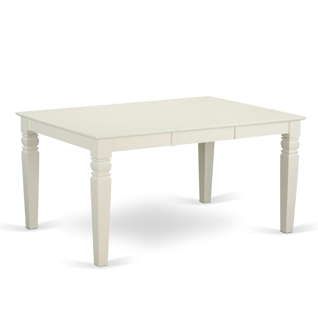 WEAV7-WC4-N Elegant 7-Piece Dining Ensemble with Butterfly Extension and Wood Seat Chairs