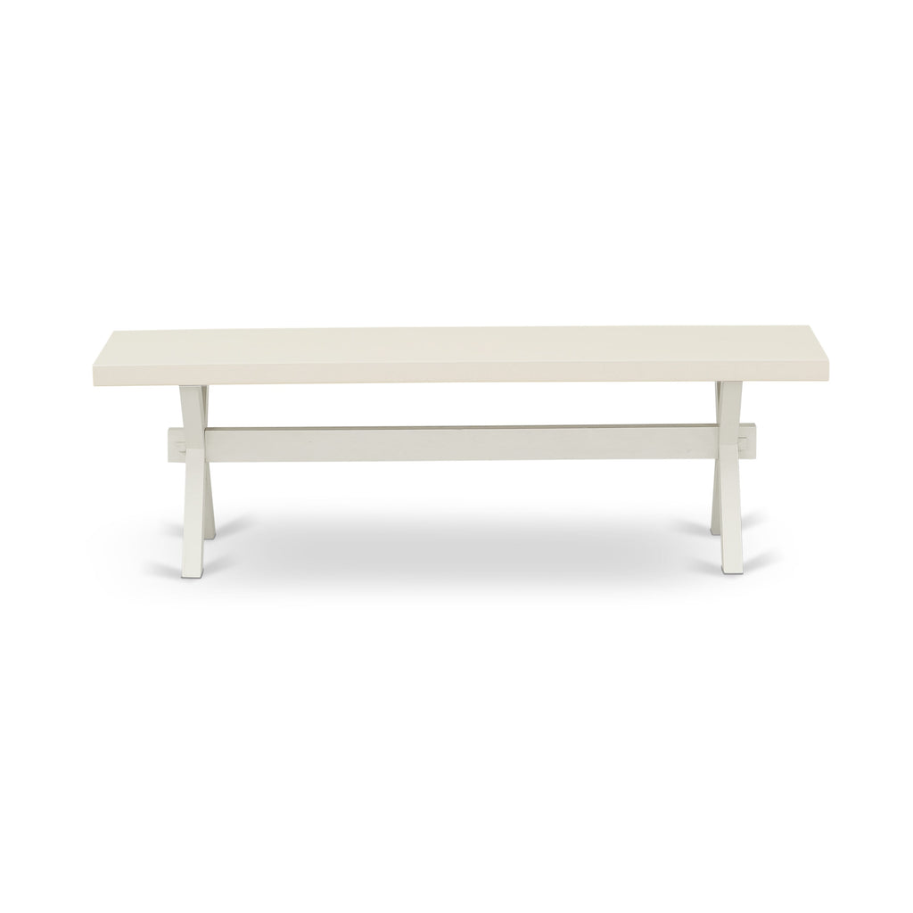 6 Piece Dining Ensemble X026V42GK-E with Rectangular Table, Parson Chairs, and Bench, Multi-Color