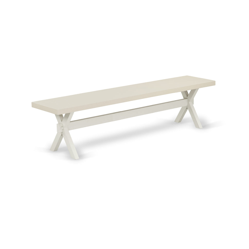 Sleek X027LISYZ-V Dining Suite with Rectangle Table & 6 Seats, Includes Chic Shitake Upholstery & X-Legs