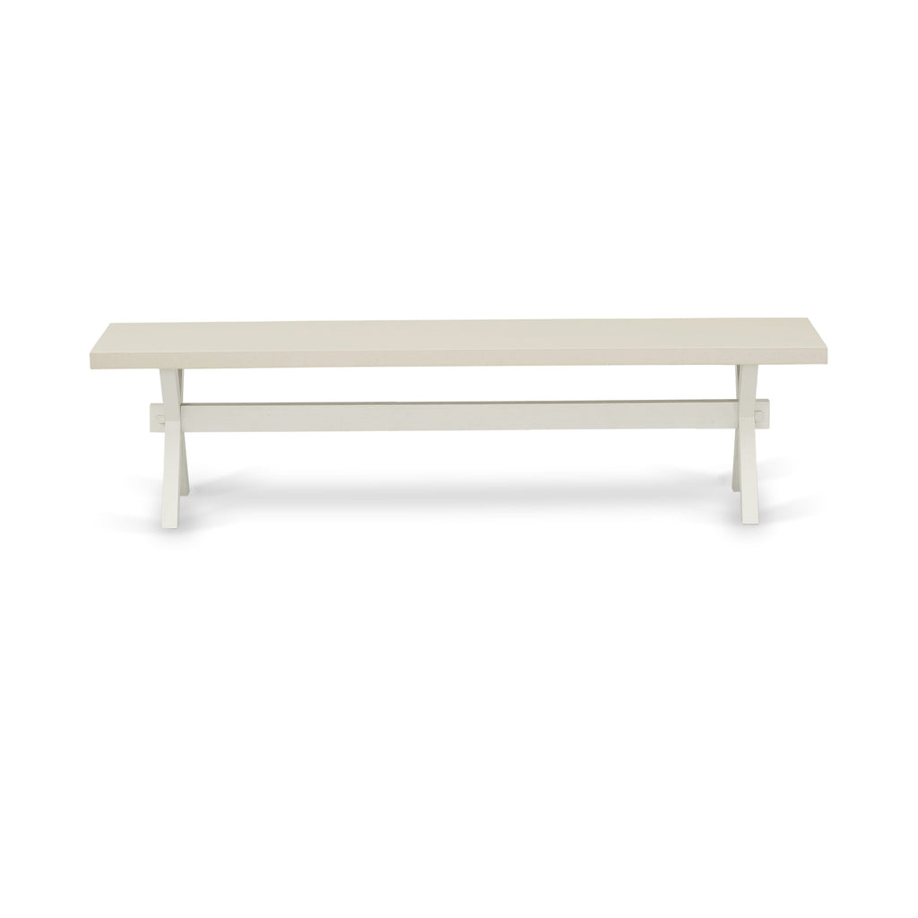 XBUE2 X-Style 72-Inch Wood Seat Bench, Modern Dining Bench Multi-Color