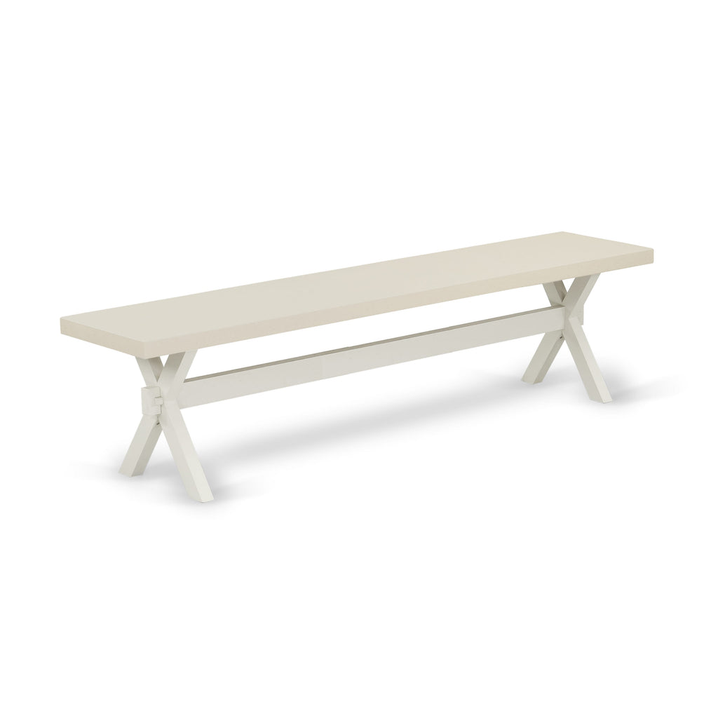 Sleek X027LISYZ-V Dining Suite with Rectangle Table & 6 Seats, Includes Chic Shitake Upholstery & X-Legs