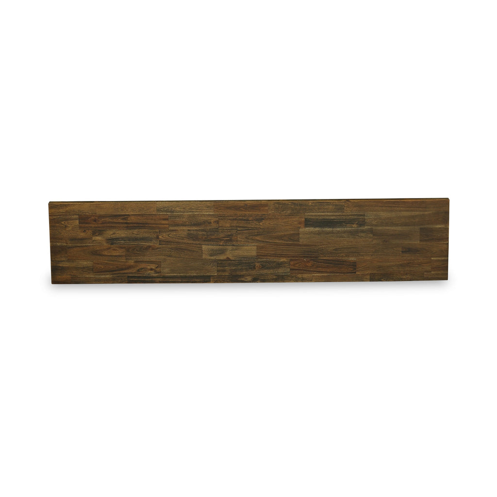 XBH6Y Stylish X-Patterned Seating Bench with Rich Wood Top, 72 x 15 x 18 Dimensions, Colorful Finish