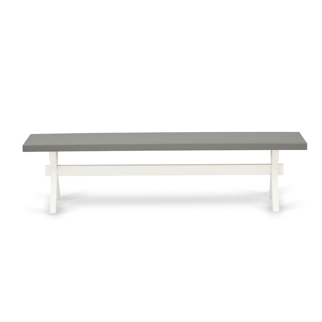 XBZLG Mid-Century Modern Dining Bench with Sturdy Wooden Seat, 72x15x18 in Diverse Hues