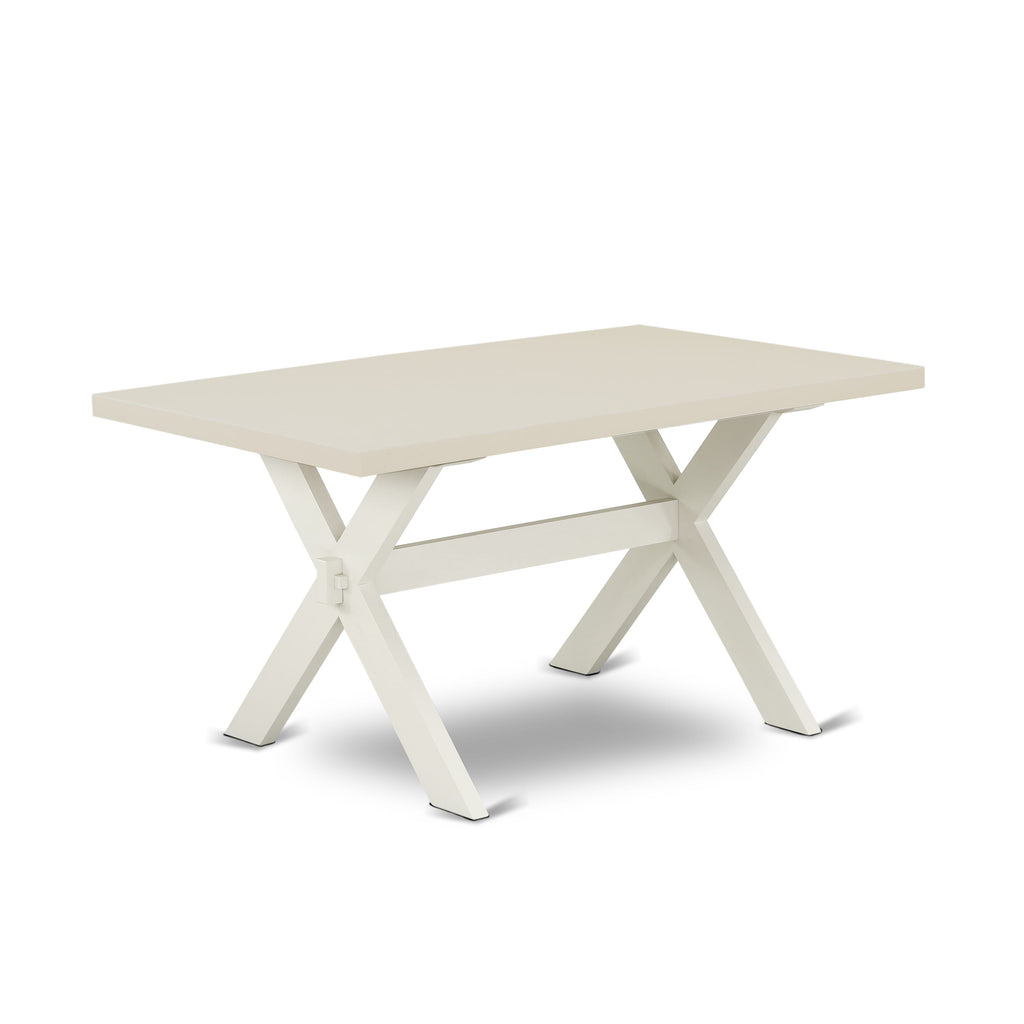 6 Piece Dining Ensemble X026V42GK-E with Rectangular Table, Parson Chairs, and Bench, Multi-Color