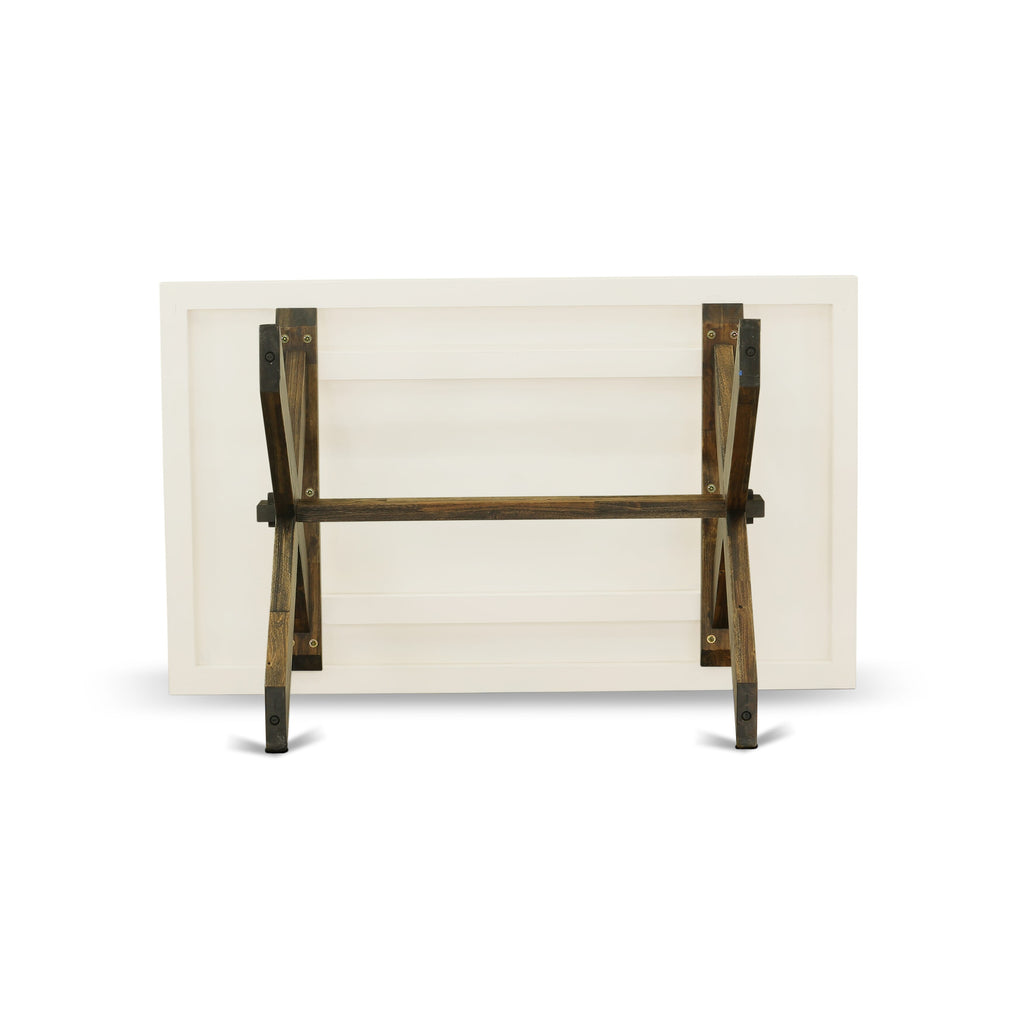X726ADOLV-H 7 Piece Dining Ensemble with Rectangular Table & Elegant Parson Chairs in Multi-Toned Fabric