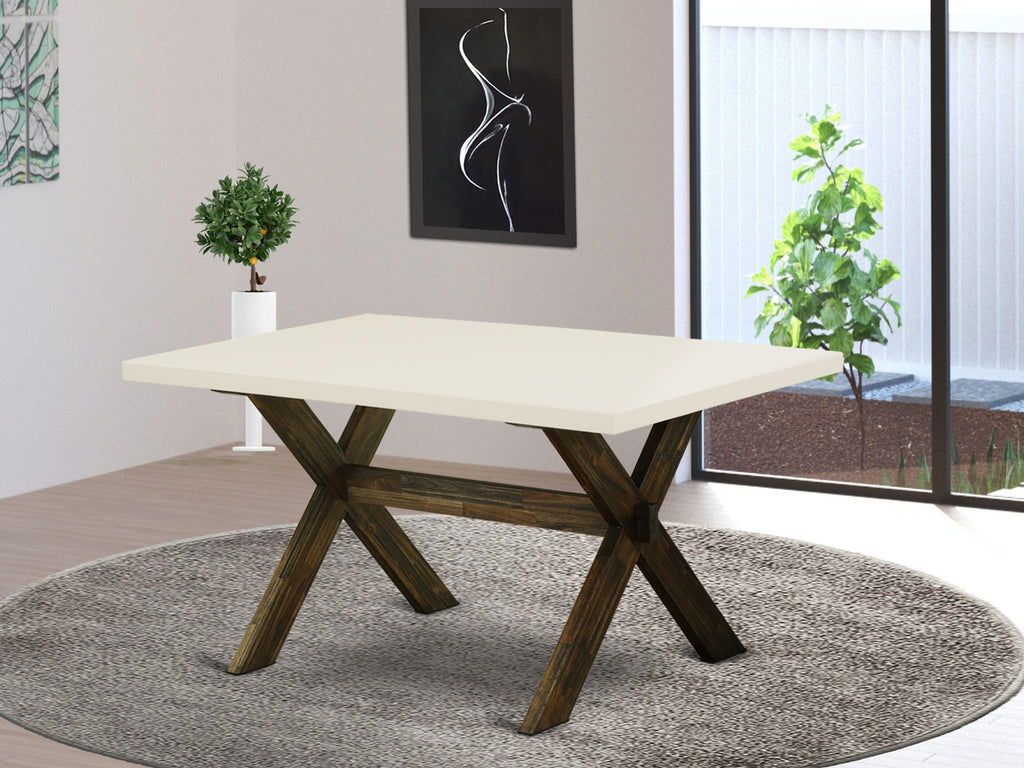 X726FYAFH-T Deluxe 5-Piece Dining Ensemble with Sleek Rectangle Table & Stylish Faux Leather Chairs, 36x60