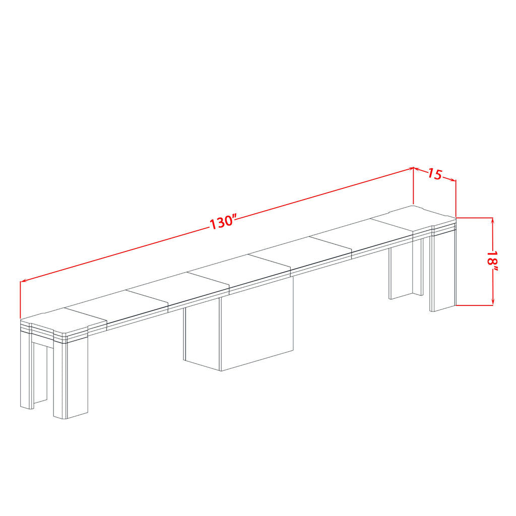 X02AB-VYS-Q6 5-Pc Dining Table Ensemble Chic Dining Setup with Rectangular Table, Benches & Black Chairs