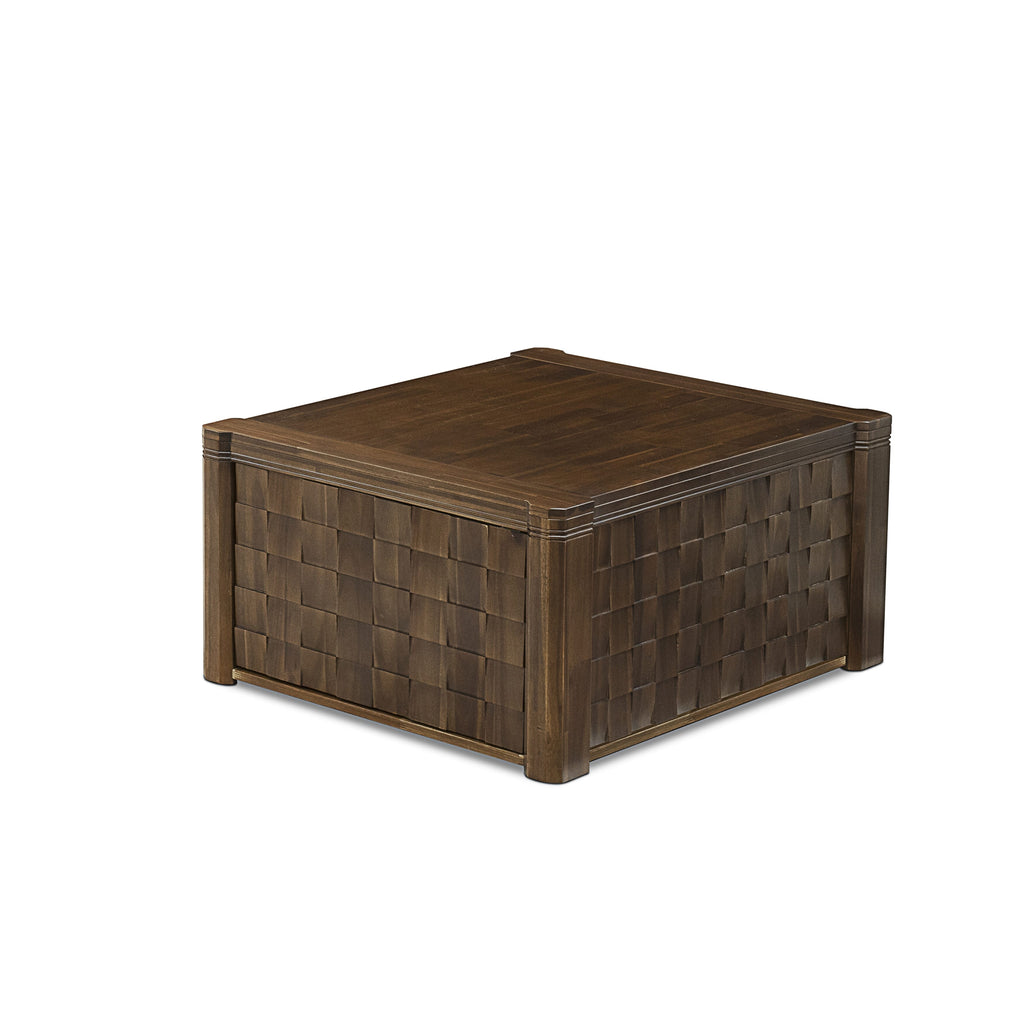 X0000-17G-SM Sophisticated 4-Piece Dining Ensemble with Extendable Tables and Stylish Seating in Timeless Walnut