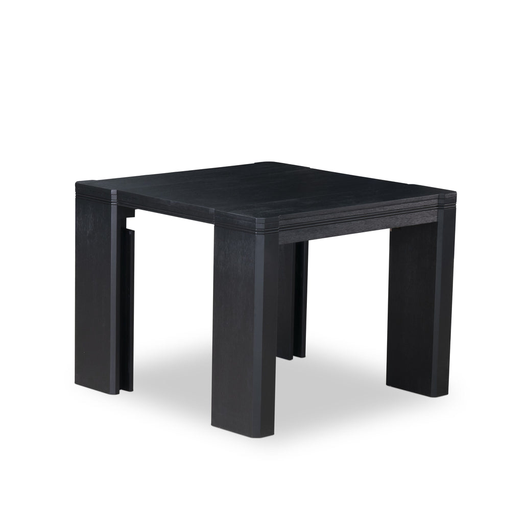 X02DA-80X-UV 6-Piece Dining Ensemble Rectangular Table, Coffee Table, Two Benches, and Two Willow Green Leather-Look Chairs
