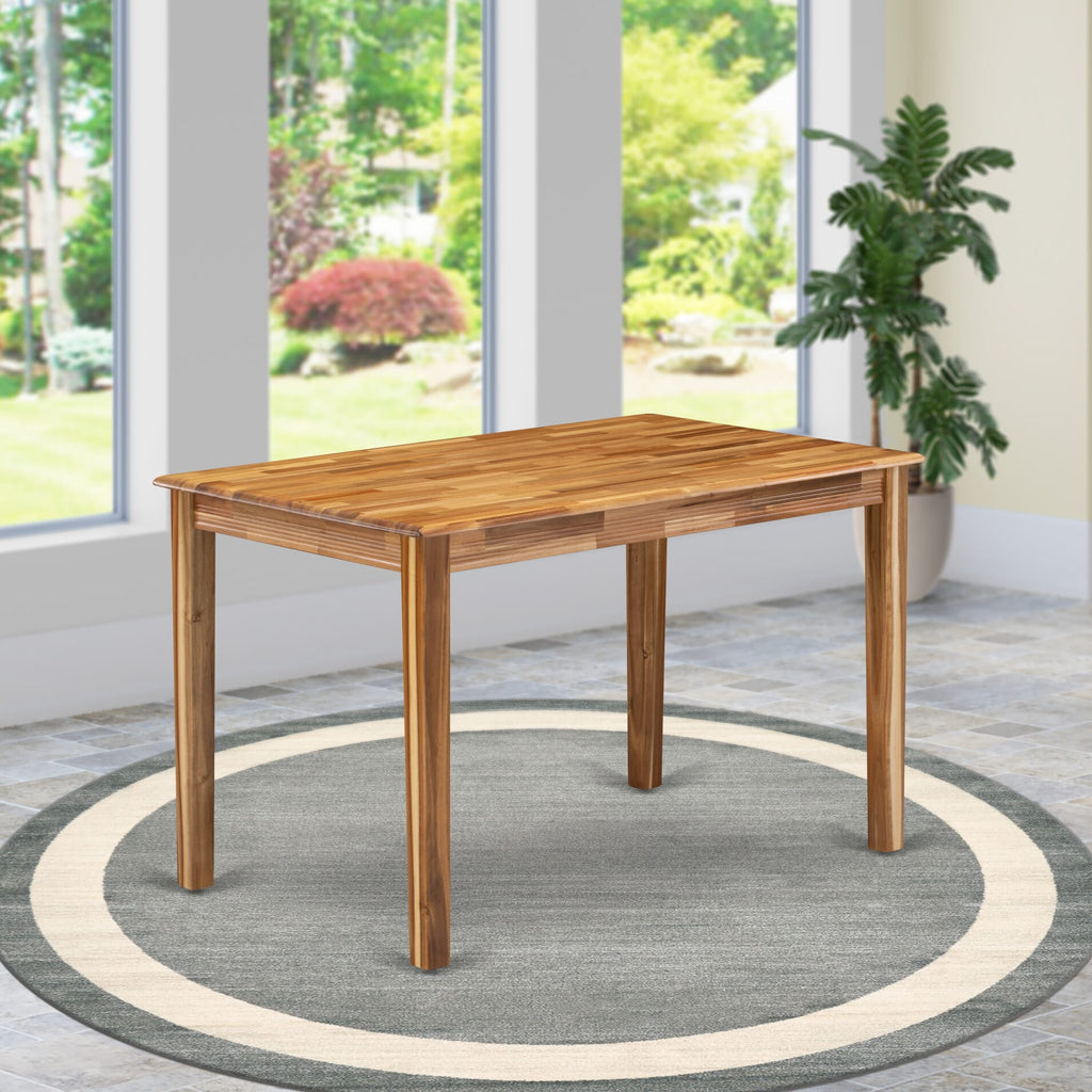 YAT-A8F-J Elegant Yarmouth Rectangular Dining Table, 30x48 Inch, Natural Wood Finish