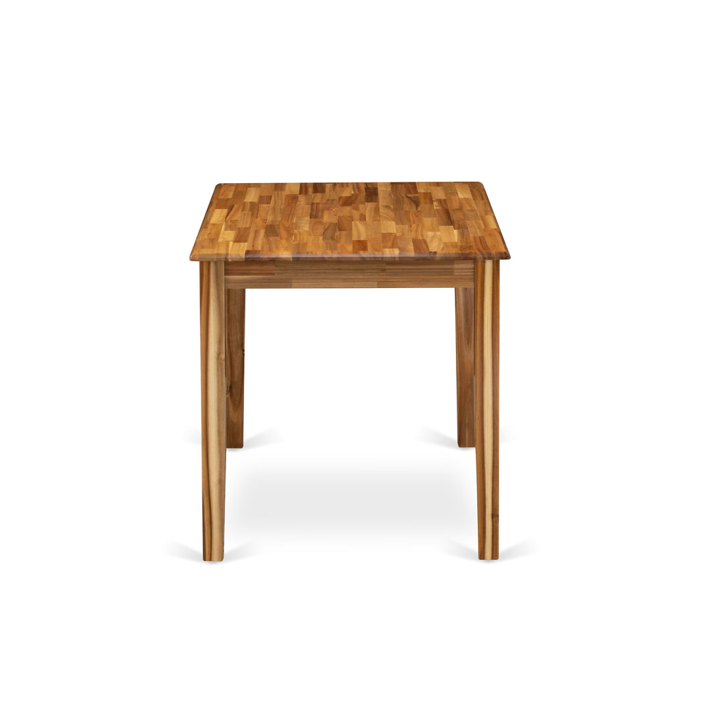 YAT-A8F-J Elegant Yarmouth Rectangular Dining Table, 30x48 Inch, Natural Wood Finish
