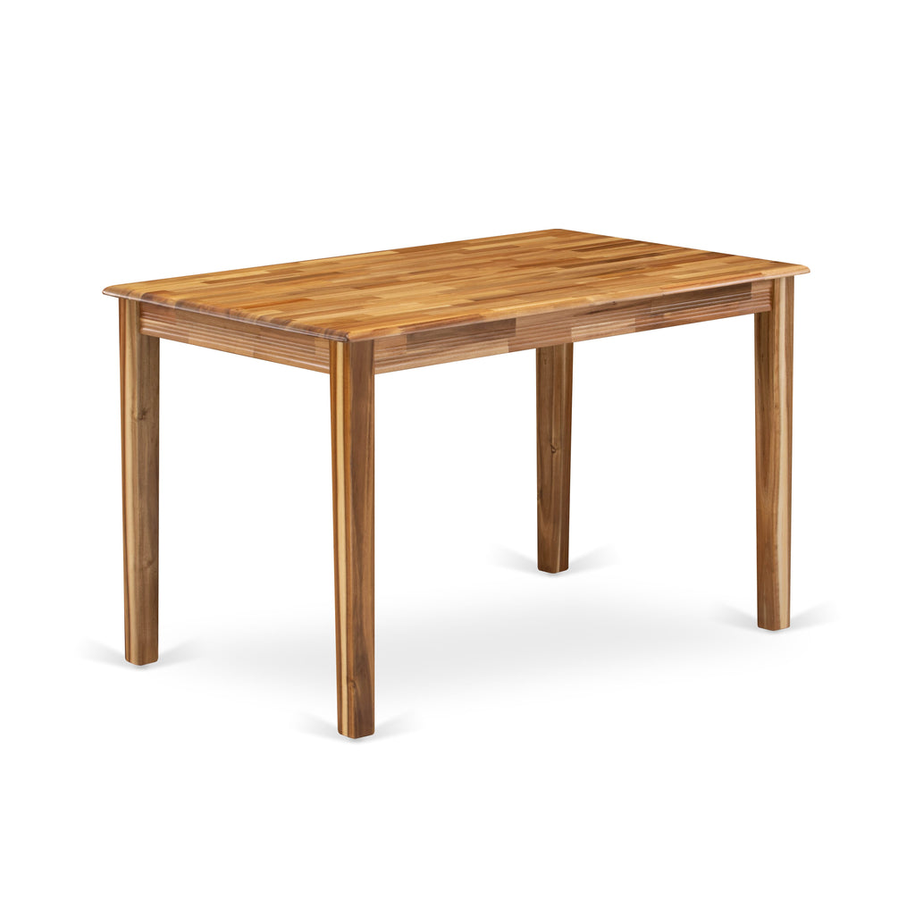 YAT-A8F-J Elegant Yarmouth Rectangular Dining Table, 30x48 Inch, Natural Wood Finish