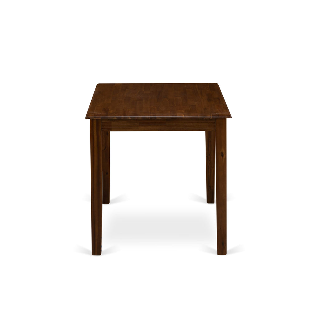 YAT-A0Z-K Walnut Rectangular Dining Table 30x48 Inches Sleek Modern Design