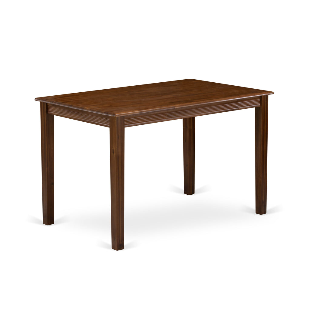 YAT-A0Z-K Walnut Rectangular Dining Table 30x48 Inches Sleek Modern Design