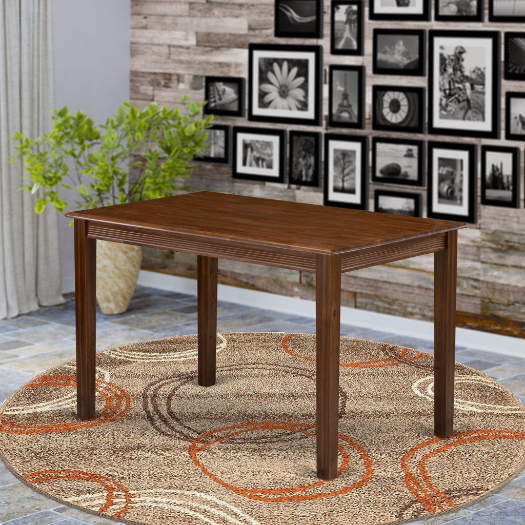 YAT-A0Z-K Walnut Rectangular Dining Table 30x48 Inches Sleek Modern Design