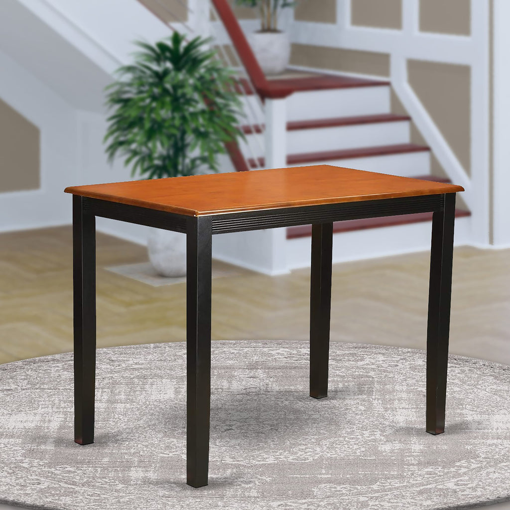 YAT-BZX-B High Table Rectangle Design, 30x48, Blend of Charcoal and Cherry Finishes