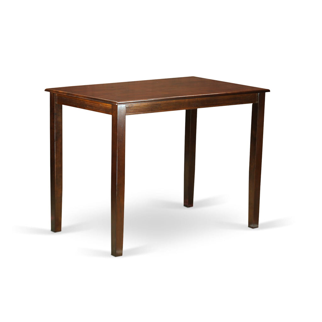 YACH3-983-N 3-Piece Mahogany Counter Height Dining Set with Rectangular Table and Pair of Chairs, 30 x 48 Inches