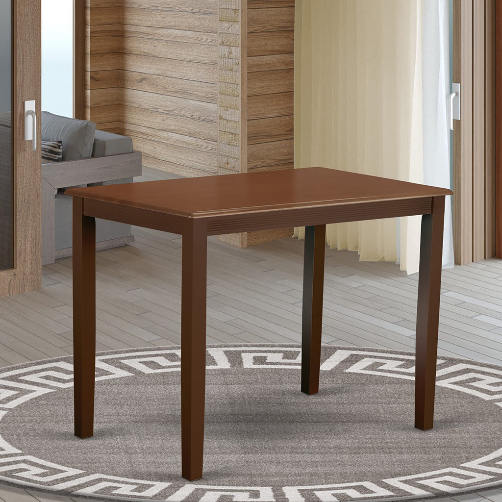YAT-MH8-8 Rectangular Mahogany Counter Height Dining Table, 30x48 Inches